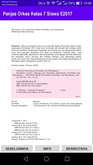 Penjas Orkes Kelas 7 Siswa E2017 Screenshot 1