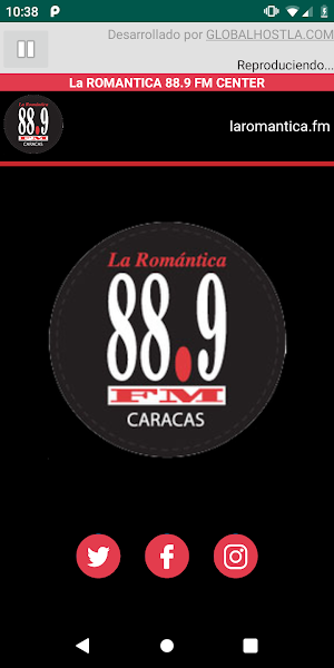 LA ROMANTICA 88.9 FM CENTER Screenshot 0
