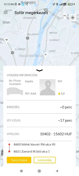 Siófoki taxi Screenshot 1
