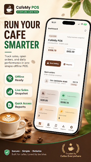 Cafe POS - Cashier & Till App Screenshot 1