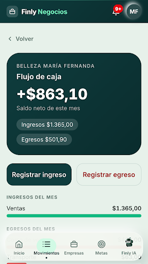 Finly Negocios Screenshot 3