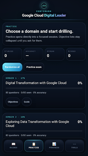 CertCrush: Google Cloud DL Screenshot 2