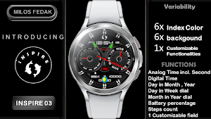 Inspire 03 -Analog- Watch Face Screenshot 3