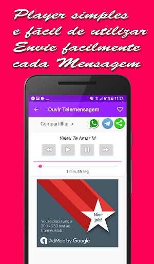 Telemensagem, 10 mil Mensagens Fonadas em áudio Screenshot 3