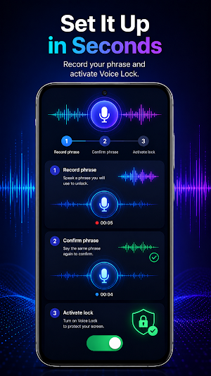 AI Voice Lock Screen: AI Note Screenshot 3