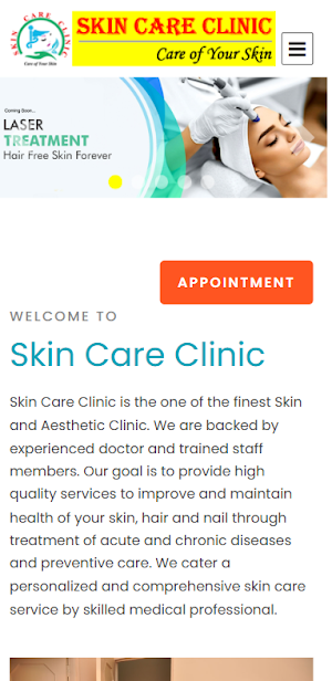 Skin Care Clinic Screenshot 0
