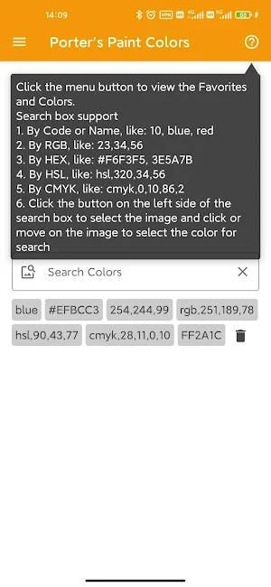 Porter's Paint Colors Screenshot 0