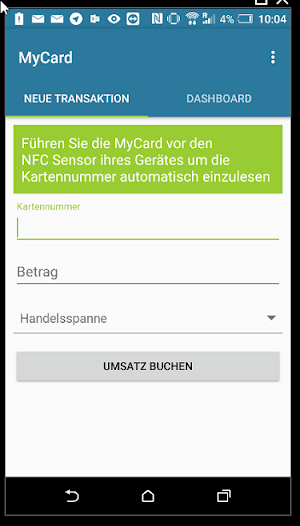 mc-mycard POS Screenshot 0