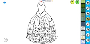 Dress Up Games Coloring Gliter Screenshot 3