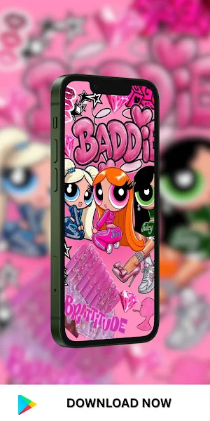 Baddie Cute Pink Wallpaper Screenshot 2