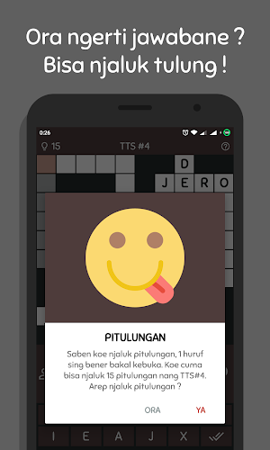 TTS Bahasa Jawa - Teka Teki Silang 2018 Offline Screenshot 3