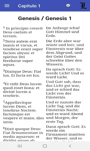 Parallele deutsch / lateinische Vulgata Screenshot 1