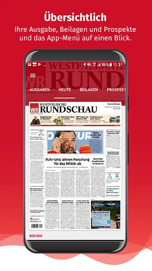 WR ZEITUNG DIGITAL Screenshot 0