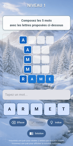 Mots Rangés - jeu de mots Screenshot 1
