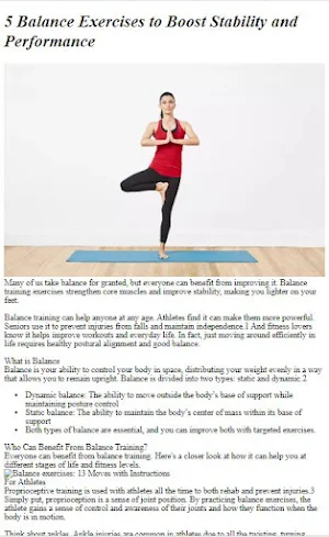 How to Do Balance Exercises Screenshot 3