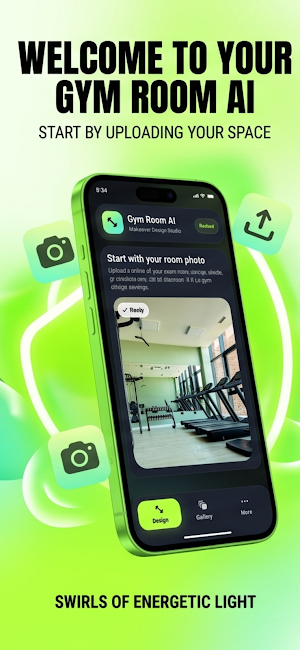 AI Gym Room Interior Makeover Screenshot 0