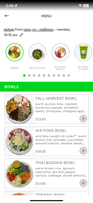 Elixir Superfood & Juice Screenshot 2