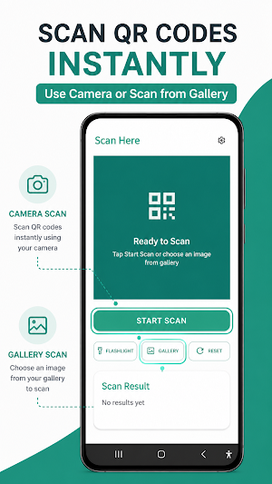 Scan Here: QR Code Scanner Screenshot 0