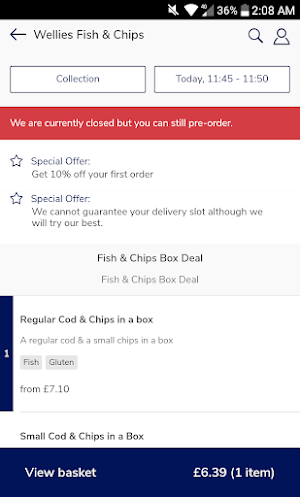 Wellies Fish & Chips Screenshot 1