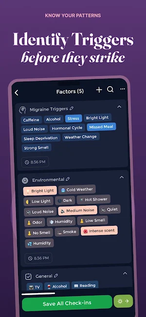 Migraine Tracker & Diary Screenshot 2
