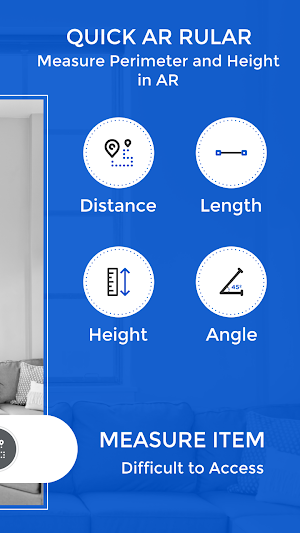 Quick AR Ruler - Camera Tape Measure Screenshot 1