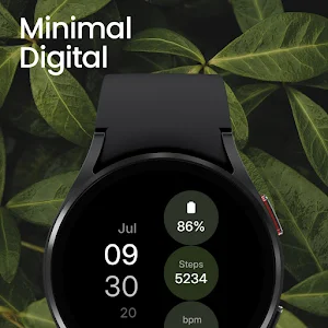 Minimal Digital Watch Face Screenshot 0
