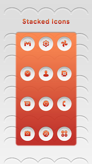 Stacked Light Red Icons Screenshot 0