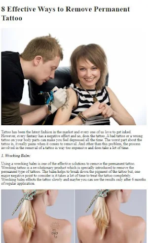 How To Remove Permanent Tattoo Screenshot 1