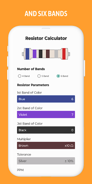 Resistor Color Code Calculator Screenshot 3