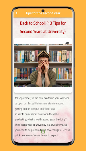 Advice for university students Screenshot 2
