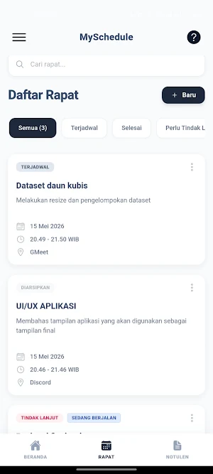 MySchedule Screenshot 1