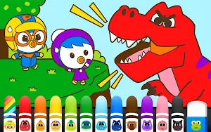 Pororo Dinosaur Sketchbook - Kids Painting Screenshot 0
