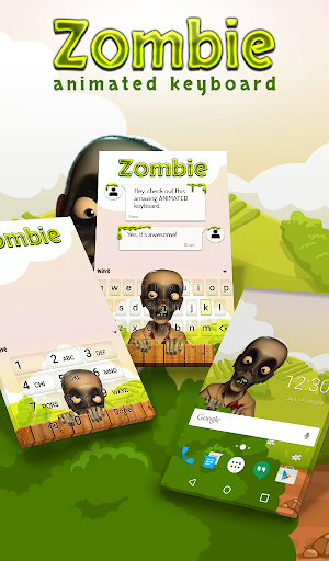 Zombie Animated Keyboard + Live Wallpaper Screenshot 0