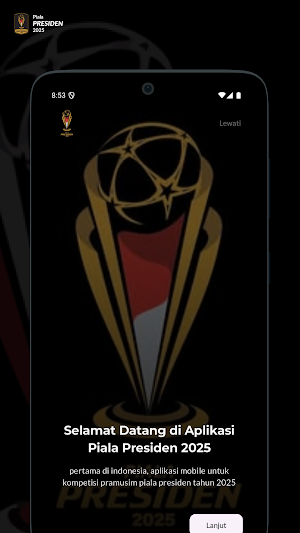 Piala Presiden App 2025 Screenshot 0