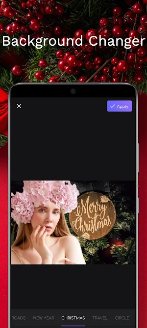 Christmas Background Editor Screenshot 2