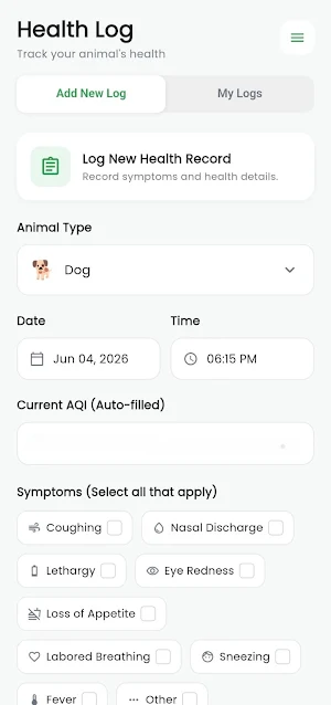 AnimalAQI Screenshot 1