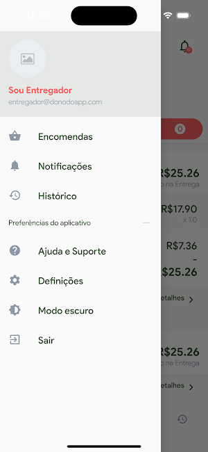 Vendas e Entregas - Entregador Screenshot 2