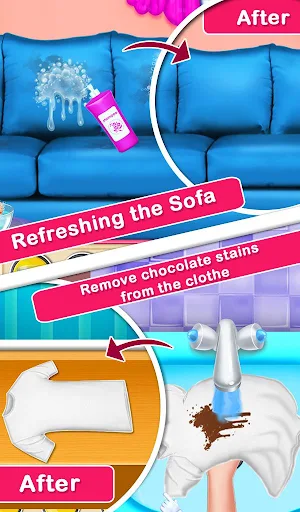 Magic House Cleaning - Girls Home Cleanup Game Screenshot 2