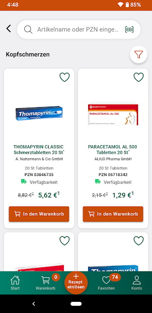 Schlossapo.de Screenshot 2