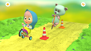 Masha and the Bear Coloring 3D Screenshot 2