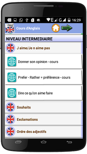 Cours d'Anglais Screenshot 3