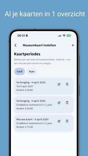 Museumteller voor museumkaart Screenshot 3
