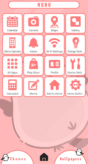 Trapped Long-Tailed Tit Theme Screenshot 1