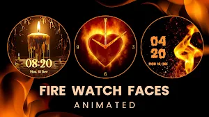 Fire Watch Faces - Animated Screenshot 0