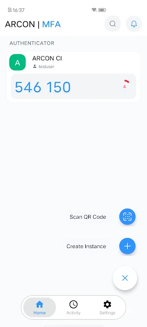 ARCON MFA: Authenticator Screenshot 1