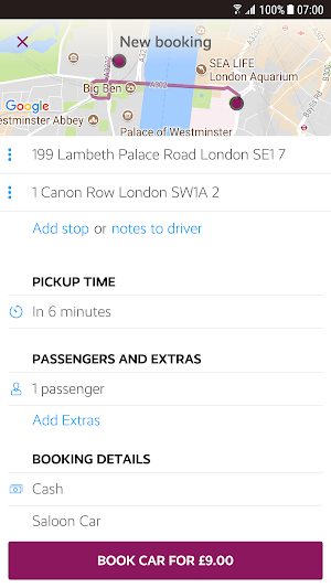 Location Cars minicabs Screenshot 1