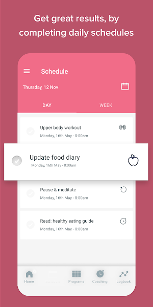 FitnessPlanner Screenshot 2
