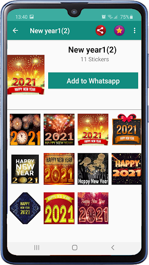 Happy New year 2021 Stickers For WAStickerApps Screenshot 3