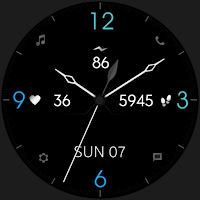 Minimal Black Watch Face