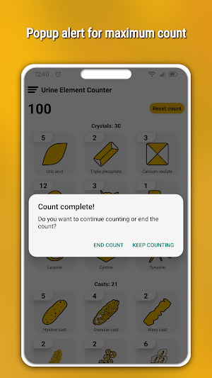 Urine Element Counter Screenshot 2